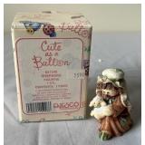 Cute as a button shepherd figurine