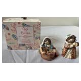 Cute as a button Mary, Jesus and Joseph figurine