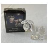 Precious moment lead crystal donkey