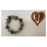 Heart mirror and star decor