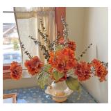 Flower decor with vase