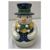 Snowman cookie jar