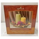 Acorn leaf candle garden
