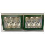 Two boxes of Christmas ornaments