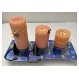 Candles and decorative candleholders