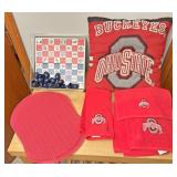 Ohio State pillow towels and baseball
