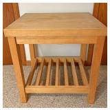 Butcher block table