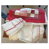 Curtains and pillowcases