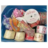 Small tote full of ribbon and bow
