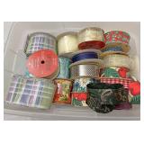 Small tote of miscellaneous ribbon