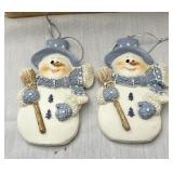 12 Snowman ornaments