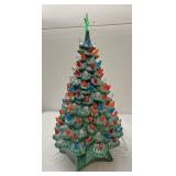22" ceramic lighted Christmas tree