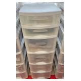 6 drawer organizer bin with place Mats