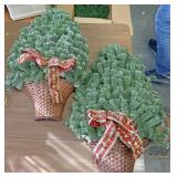 Hanging Christmas trees