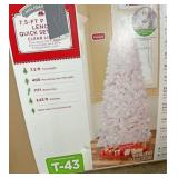 7.5 ft white Christmas tree