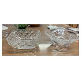 Cut glass dishes