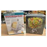 Bread slicer and trifle bowl