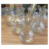Glass vase lot