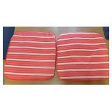Red seat cushions