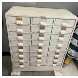 Metal organizing bin