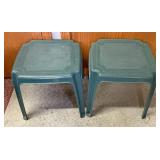 Outdoor plastic stools