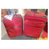 Red luggage