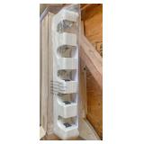 Five long handled tool holders