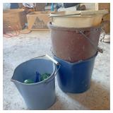 Miscellaneous plastic buckets