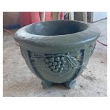Concrete flower pot