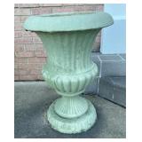 27 inch tall concrete flower pot