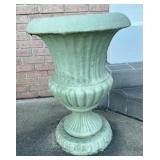 27 inch tall concrete flower pot