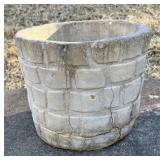 Concrete flower pot
