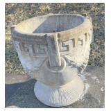 Concrete flower pot