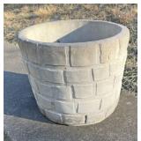 Concrete flower pot