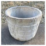 Concrete flower pot