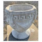 Concrete flower pot