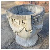 Concrete flower pot