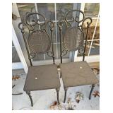 Metal chairs