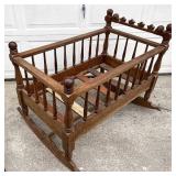 Eastlake style baby cradle