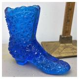 Blue Fenton Daisy and button boot