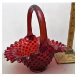 Fenton red basket