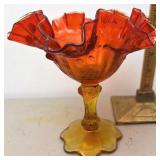 Fenton Amberina Compote