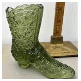 Green Fenton Daisy and button boot