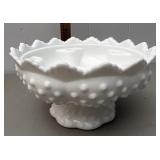 Fenton hobnail candleholder
