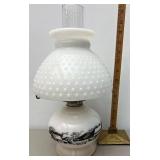 Carrier and Ives oil lamp