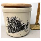 Friendship Pottery Leslie Cope covered bridge