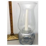 Glass hurricane lamp