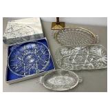 Glass serving trays
