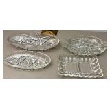 Glass serving trays