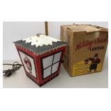 Vintage Poloron holiday coach lantern
